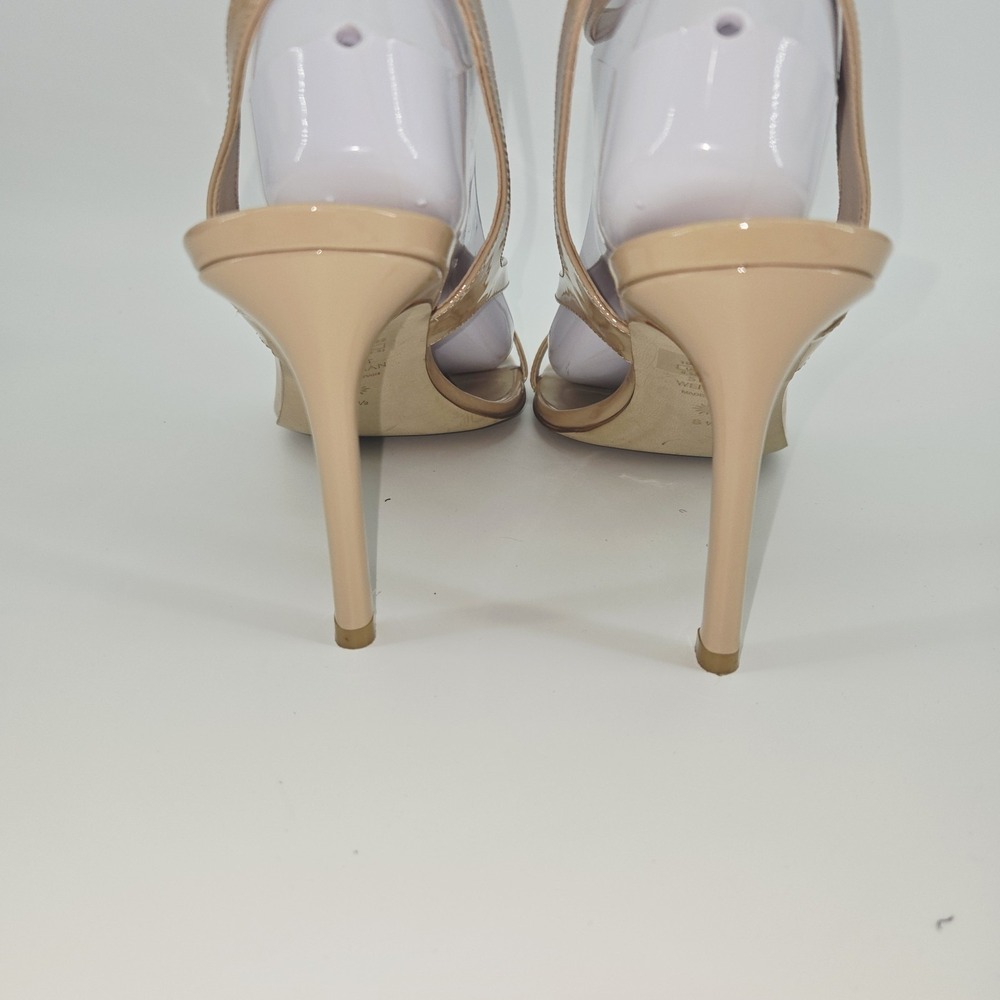 Stuart Weitzman Stilettos Sandals Women's Size 8.5 Align Patent Leather Heels - Picture 4 of 10